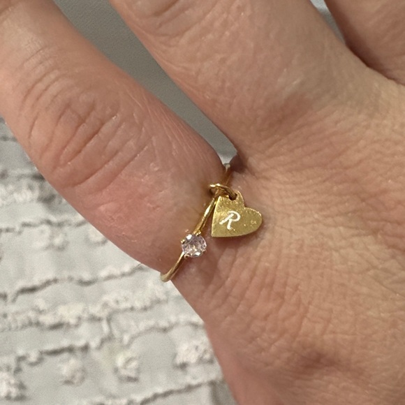 Pura Vida Jewelry - Pura Vida Gold Plated Heart Charm Ring